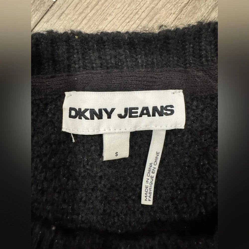 DKNY Black Cable Knit Women's Sweater